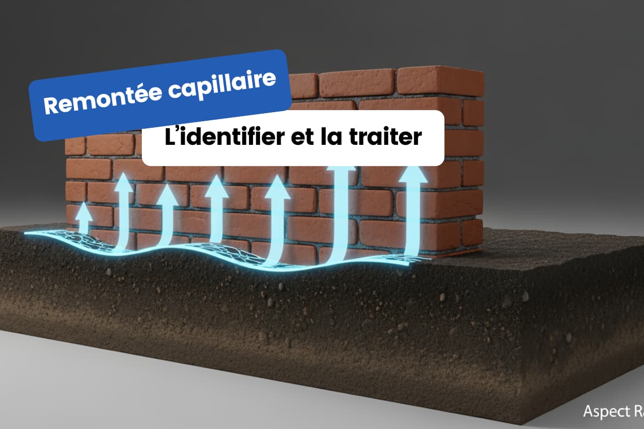Remontée capillaire : comment l’identifier et la traiter Remontée capillaire : comment l'identifier et la traiter